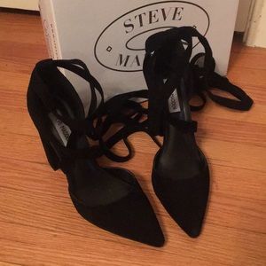 Steve Madden bryon black heel